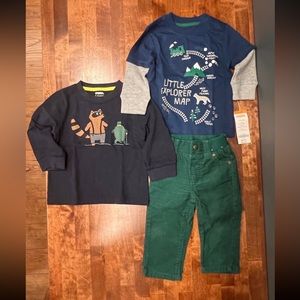 Gymboree Boy’s 6-12 months Fall & Winter Outfit (2 tops & 1 pair of pants)